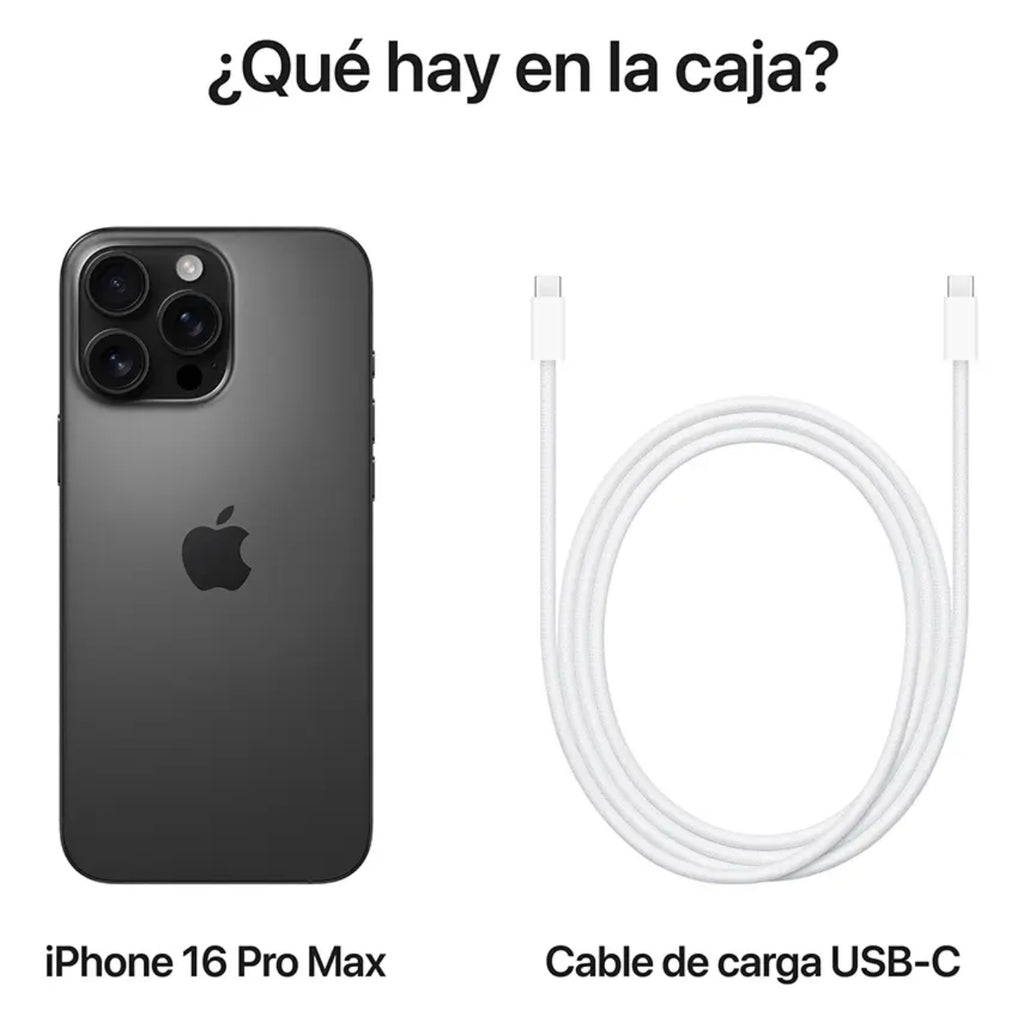 iPhone 16 Pro Max 256 GB Negro — Nuevo | Garantía de Apple